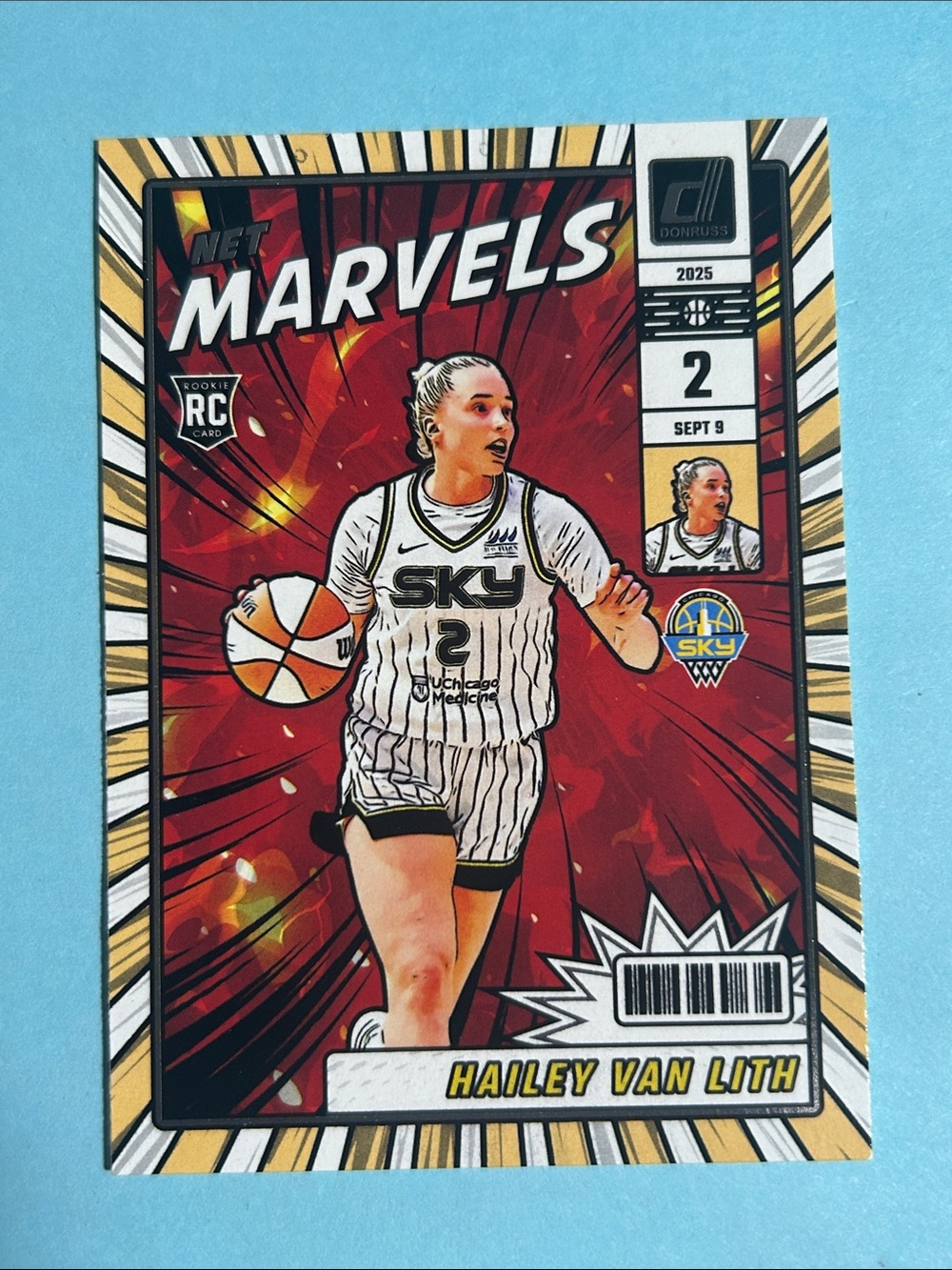 Haley Van Lith , Chicago Sky ,2025 Panini Net Marvels Rookie card #24